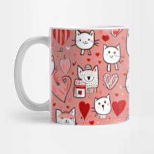 valentines day hearts pattern gift ideas Mug